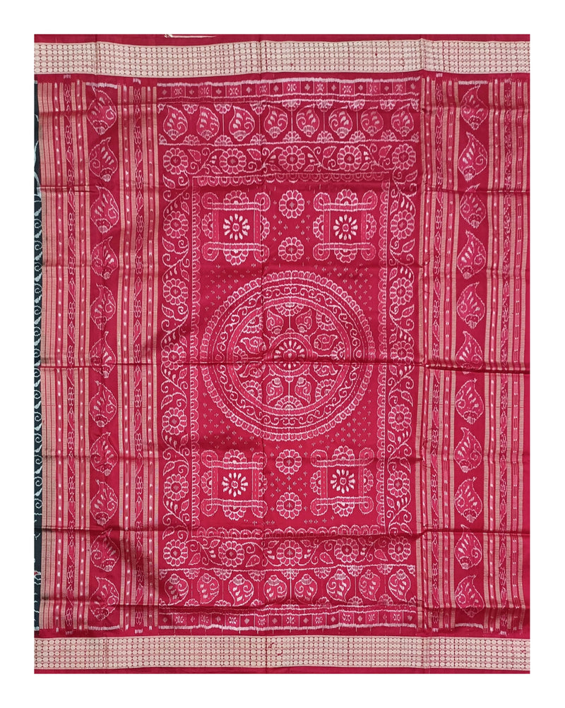 Animals design sambalpuri silk saree with blouse piece