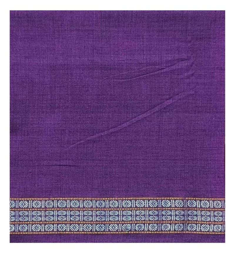 Sambalpuri cotton Blouse piece, color : Purple, Size : 1 mtr