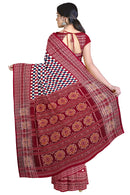 Check check design sambalpuri cotton saree with blouse piece
