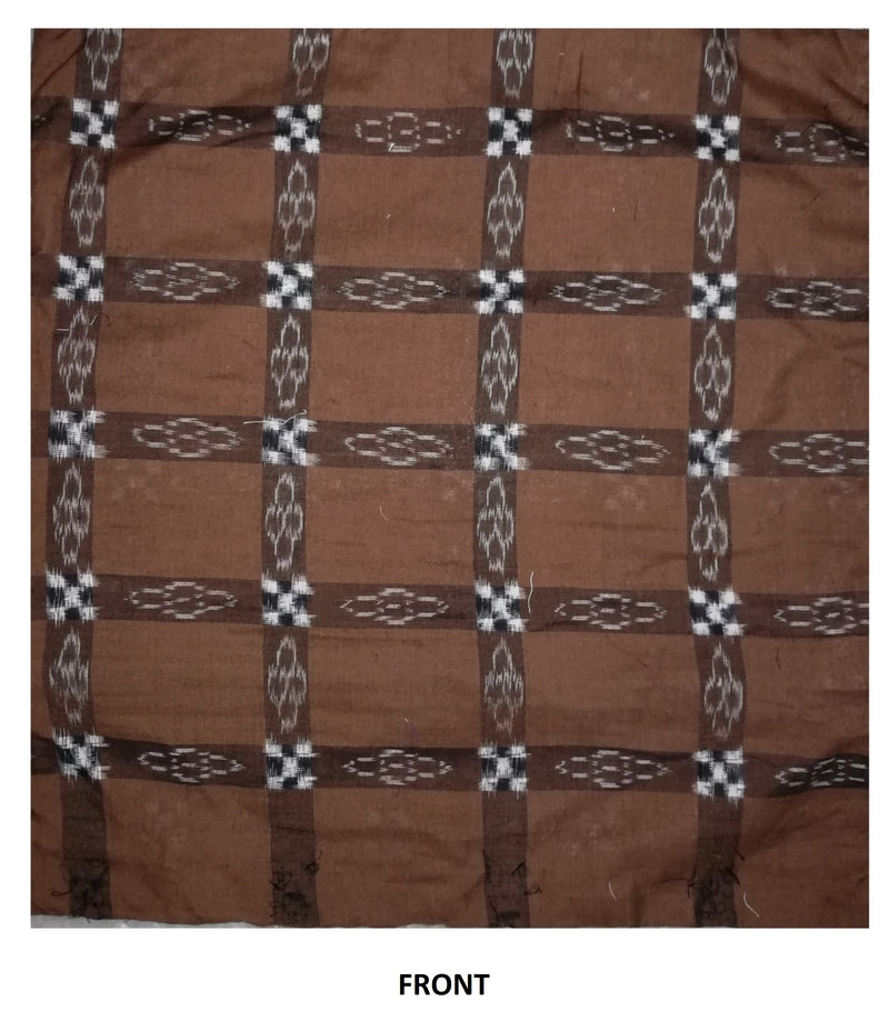 OdiKala Sambalpuri Cushion cover in Saddle Brown color - Set of Three-Cushion Cover-OdiKala-OdiKala