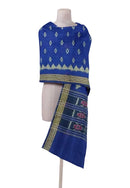 Sambalpuri cotton Dupatta, Blue