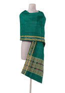 Beautiful Handloom Cotton Dupatta, Green