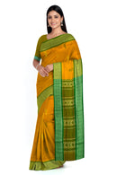 Doll design Bomkai cotton saree with blouse piece
