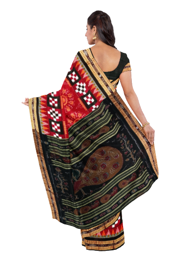 Sambalpuri cotton saree with blouse piece