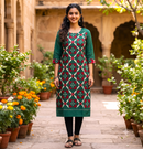 Sambalpuri cotton Kurti. Size-42 XL
