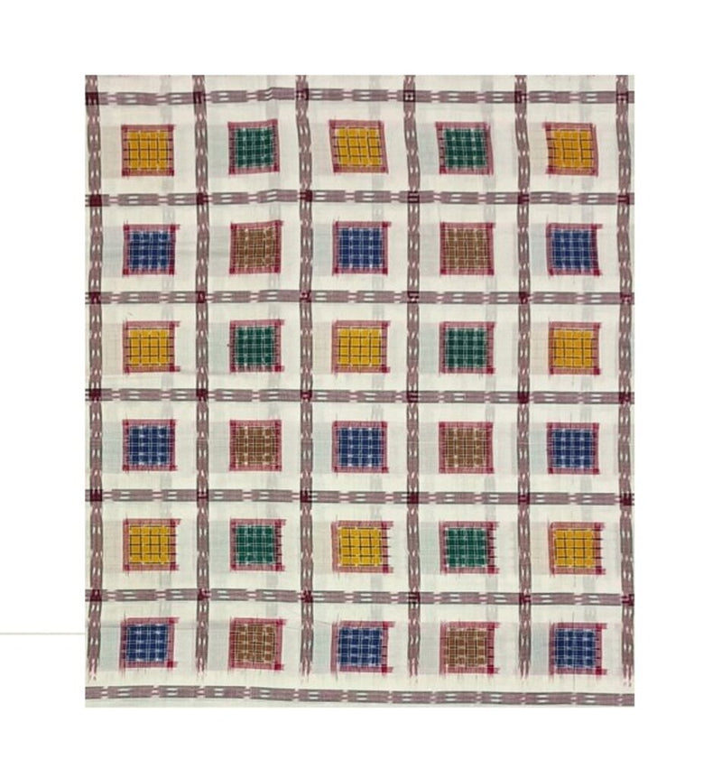 Ashwini design unstitched Sambalpuri cotton Blouse piece. 80cms