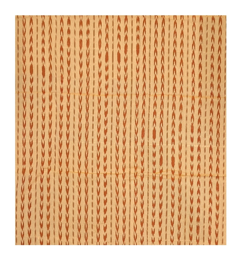 Sambalpuri cotton Blouse Piece. 1 mtr, Light peach color