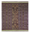 Sambalpuri Silk Blouse Piece, 1 Meter, Deep maroon color with flower design