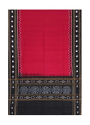 Beautiful Handloom Cotton Dupatta, Red and Black colors combination