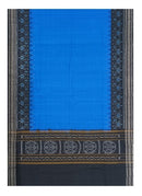 Sambalpuri cotton Dupatta, Sky blue black colors combination