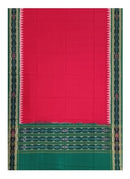 Sambalpuri cotton Dupatta, Red and green colors combination