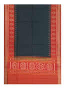 Beautiful Handloom Cotton Dupatta, Black and Rust colors combination