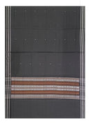 Beautiful Bomkai Handloom Cotton Dupatta, Black and Brown colors combination