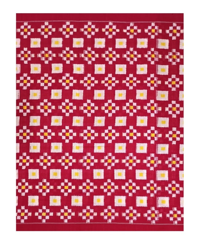 Pasapali design Unstitched Sambalpuri cotton Kurti/Kurta/Shirt material, 2.5 mtr