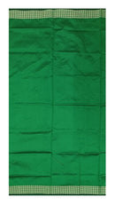 Unstitched Sambalpuri Silk Blouse Piece, Green Color, Options: 1 mtr, 75cms