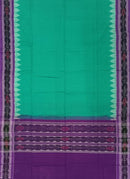 Beautiful Sambalpuri Cotton Dupatta, Ramagreen and Purple