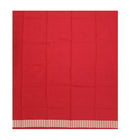 Sambalpuri silk Blouse piece, 80cms, Unstitched, red color