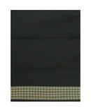 Sambalpuri Unstitched silk blouse piece, Color - Black, Options : 95 cms