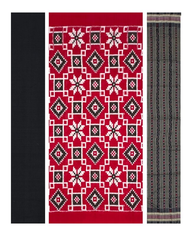Pasapali design Sambalpuri cotton dress material set
