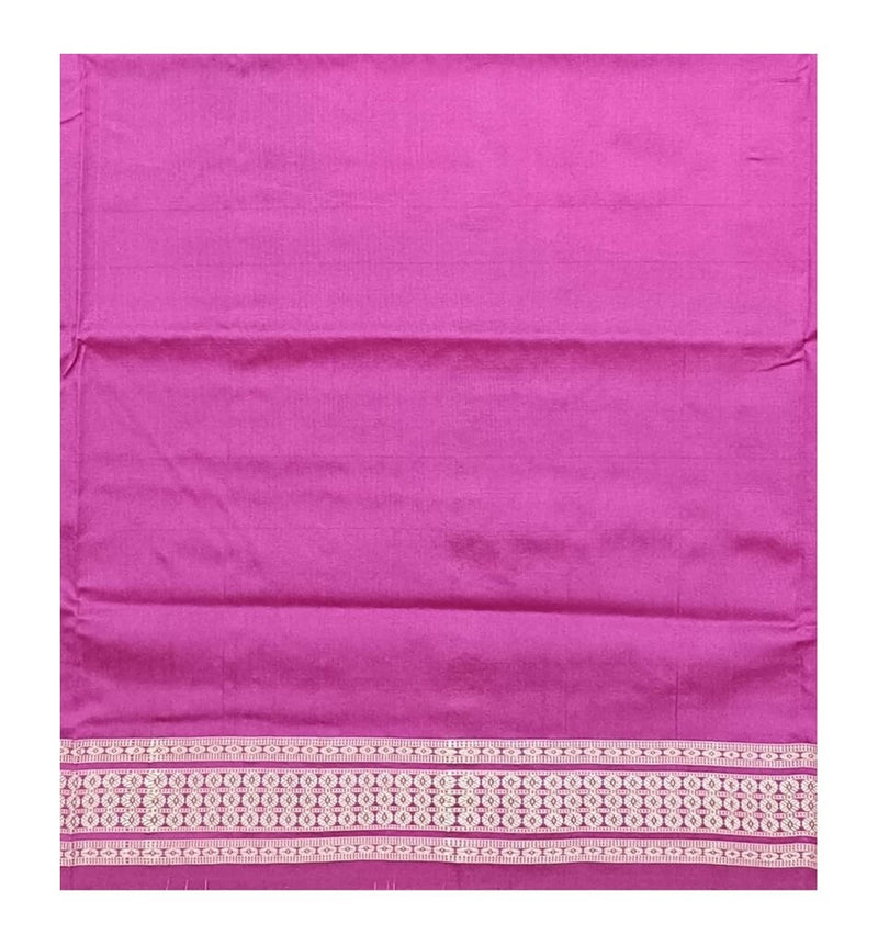 Sambalpuri Silk Blouse Piece, 1 mtr, Color - Pink