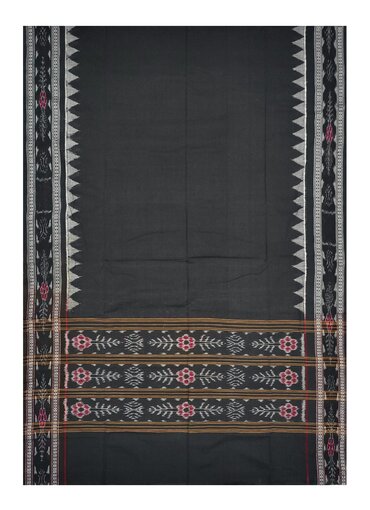 Sambalpuri cotton dupatta, Black color