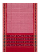 Beautiful Handloom Cotton Dupatta, REd color
