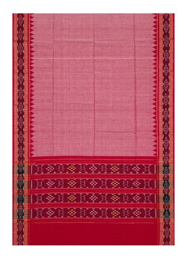 Beautiful Handloom Cotton Dupatta, REd color