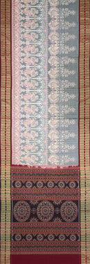 Exquisite Sambalpuri cotton saree with blouse piece