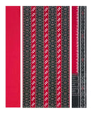 Excquisite Pasapali and flower design unstitched Sambalpuri cotton dress material set