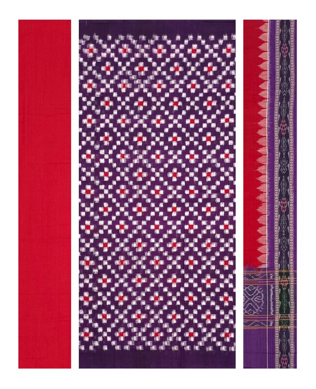 Pasapalli design sambalpuri cotton dress material set