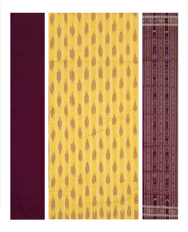 Pochampali cotton dress material set