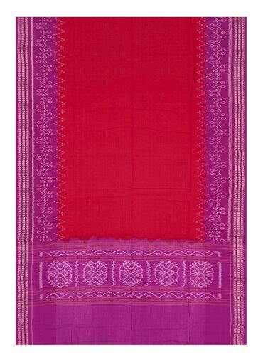 Sambalpuri Cotton Dupatta (Red and Blue Colours)