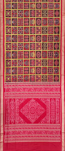 Sambalpuri Nabakothi Silk Saree with Blouse Piece