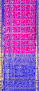 Annadata design exquisite Sambalpuri Half tissue silk saree with blouse piece