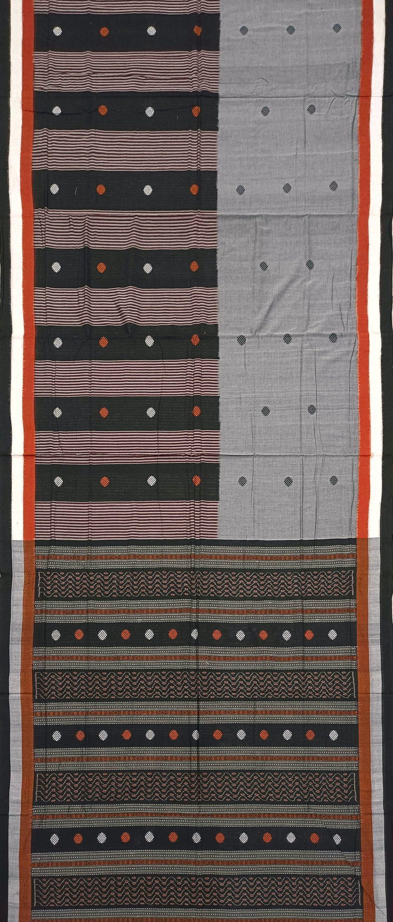 Bomkai Cotton Saree With Blouse Piece