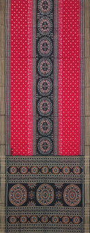 Chakra Bandha in Panel design Sambalpuri cotton saree with blouse piece