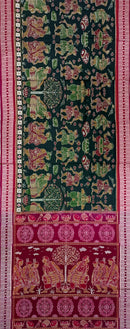 Exquisite Dalkhai Sambalpuri folk dance design sambalpuri cotton saree with blouse piece