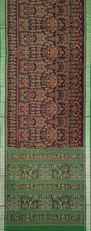 Beautiful tribal design Sambalpuri cotton saree with blouse piece