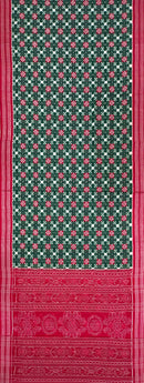 Beautiful Pasapali design Sambalpuri cotton saree with blouse piece