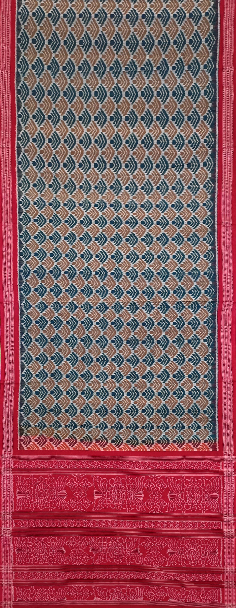 Sambalpuri cotton saree with blouse piece