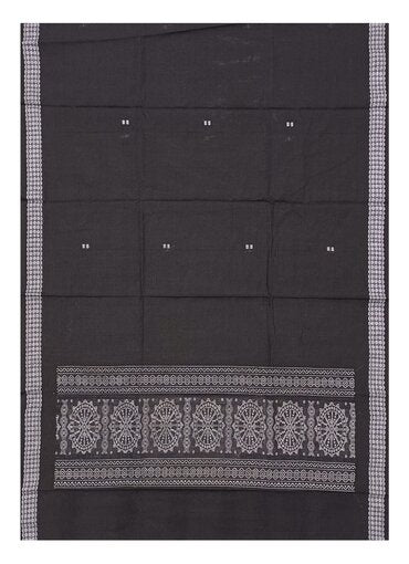 Bomkai Cotton dupatta, Black and white colors combination