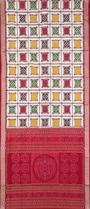 Ashwini with Pasapali Sambalpuri silk saree with blouse piece