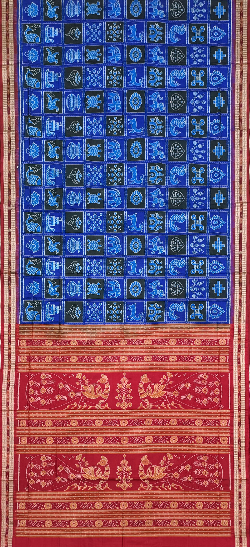 Sambalpuri Nabakoti Silk Saree with Blouse Piece