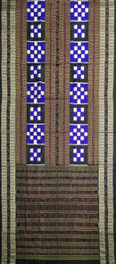 Bichitrapuri design Sambalpuri silk saree with blouse piece, Color - Violet Black