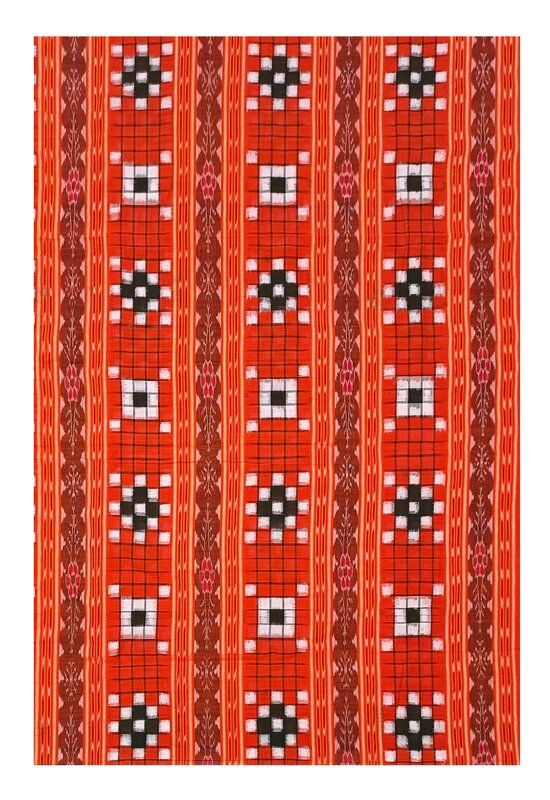 Pasapali design Sambalpuri cotton Kurti/Kurta/Shirt Material, 2.5 mtr