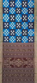 5 Kuthi Pasapali design Sambalpuri silk saree with blouse piece