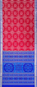 Pasapali design sambalpuri silk saree with blouse piece