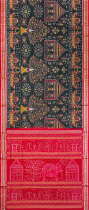 Exquisite Tribal art design Premium sambalpuri silk saree with blouse piece