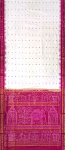 Half Tissue Sambalpuri silk saree with blouse piece