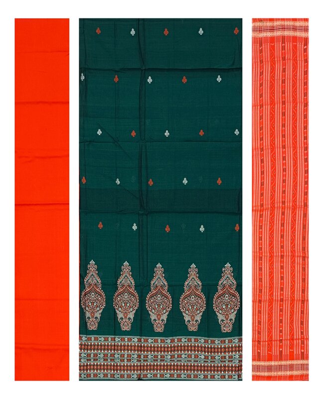 New Design bomkai cotton dress material set